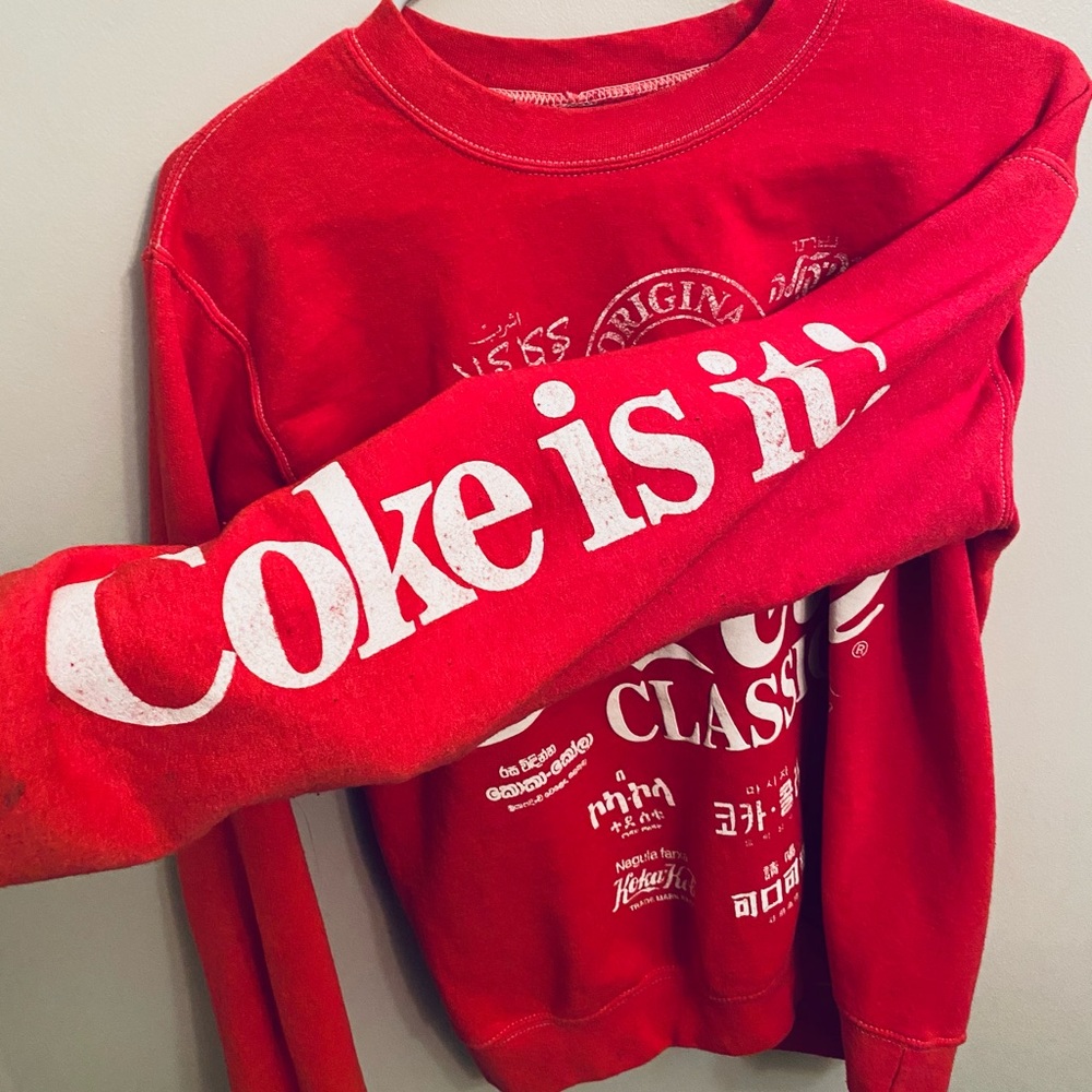 Coca Cola logo red sweatshirt ❤️